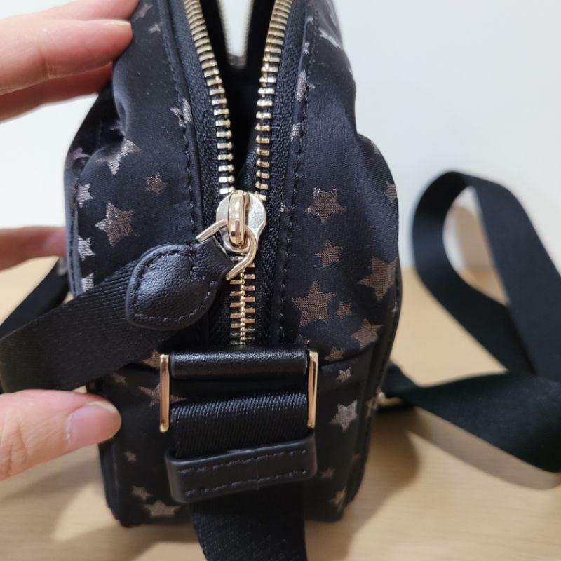 98新Kate spade new York chelsea 星星尼龍側背包鑲邊真皮輕便耐操粗背帶不勒肩l-細節圖4