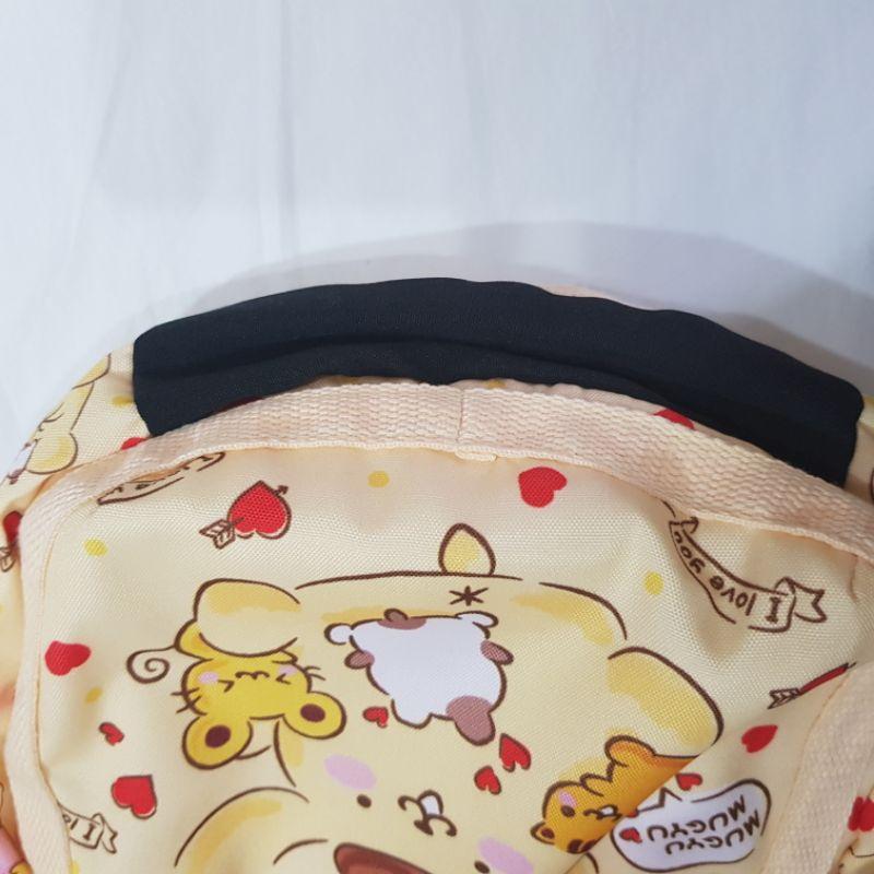 全新 Sanrio 布丁狗梯形側背袋有拉鏈與零錢包與25周年烘培小廚師飲料提袋-細節圖5