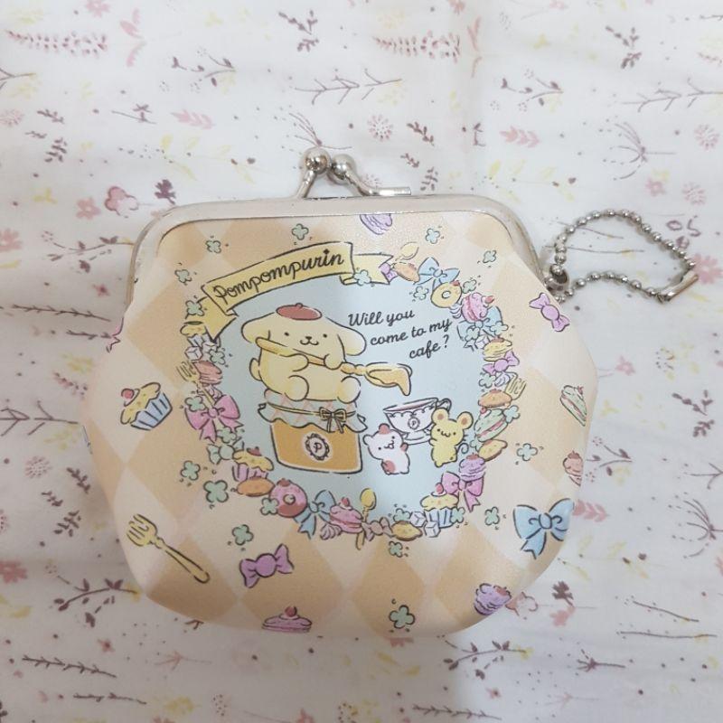 全新 Sanrio 布丁狗梯形側背袋有拉鏈與零錢包與25周年烘培小廚師飲料提袋-細節圖9
