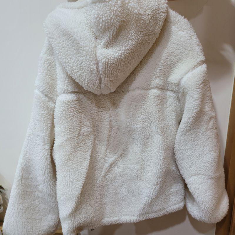 日本專櫃olive des olive 毛絨絨 熊寶寶外套近乎全新one size-細節圖2