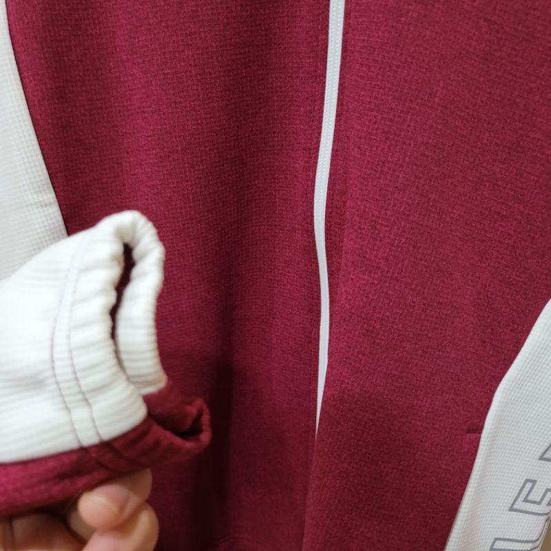 95新le coq sportif 公雞牌 紅白 太空棉質運動外套L號-細節圖4