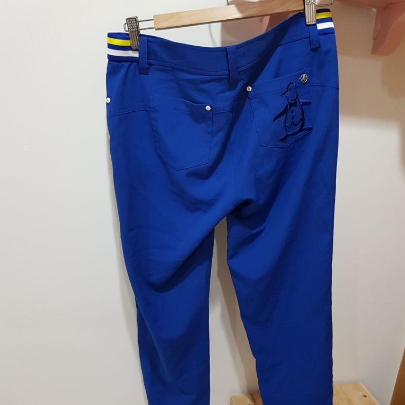 95新Munsingwear企鵝藍色七分褲9號只下水過兩次與全新藍色牛仔褲裙9號-細節圖5
