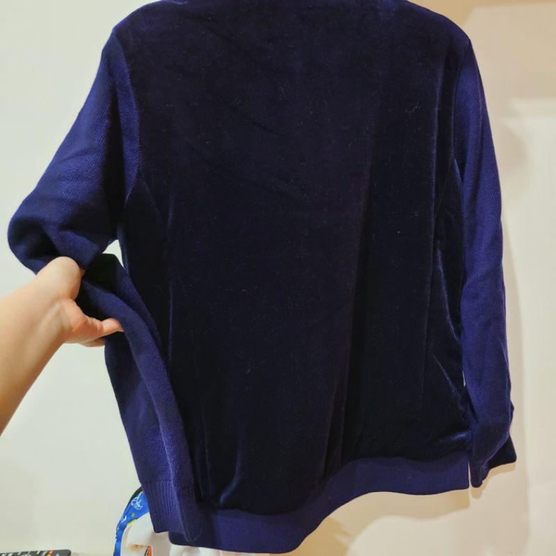 Munsingwear藍色企鵝牌燈絲絨感外套L號幾乎全新-細節圖2