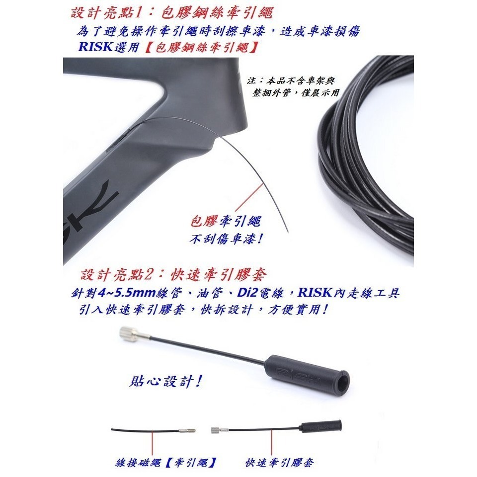 【SHARK商店】RISK 內走線牽引工具-細節圖4