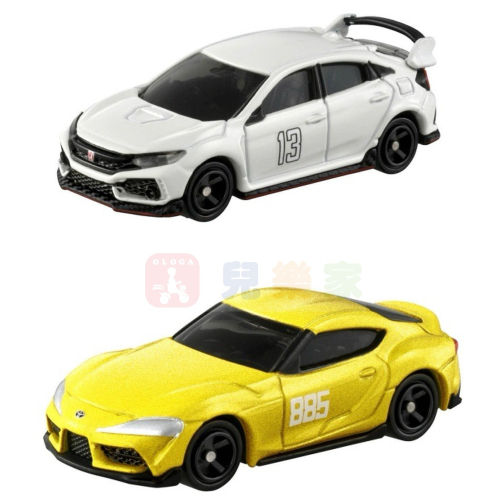 【套裝】TOMICA多美小汽車 SP燃油車鬥魂 -GR Supra / Honda Civic type R 套裝2台
