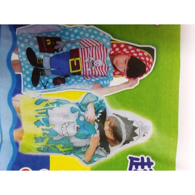 兒童造型浴袍。斗篷式設計柔軟吸水面料可愛圖案穿脱攜帶方便適合3歲至8歲-細節圖3