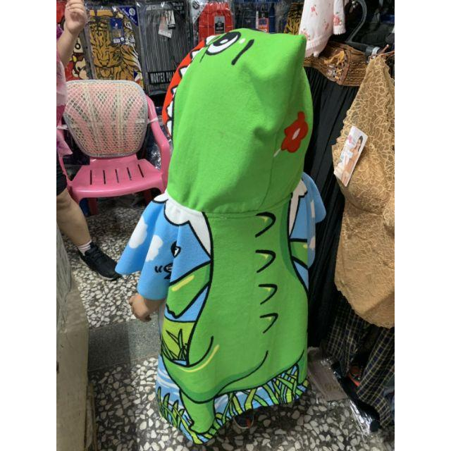 兒童造型浴袍。斗篷式設計柔軟吸水面料可愛圖案穿脱攜帶方便適合3歲至8歲-細節圖7