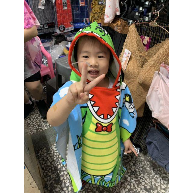 兒童造型浴袍。斗篷式設計柔軟吸水面料可愛圖案穿脱攜帶方便適合3歲至8歲-細節圖8