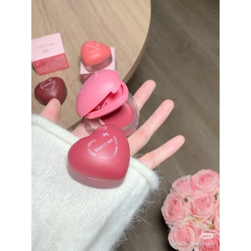 新品現貨｜𝙑𝙀𝙀𝘾𝘾𝙄唯資布丁唇頰多用膏🍮自帶唇刷！唇頰兩用💛-細節圖2