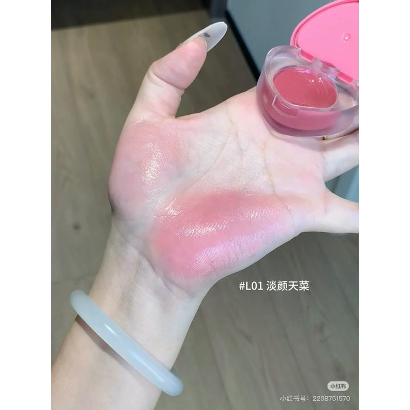 新品現貨｜𝙑𝙀𝙀𝘾𝘾𝙄唯資布丁唇頰多用膏🍮自帶唇刷！唇頰兩用💛-細節圖4