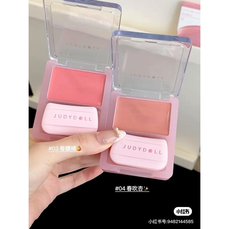 新品現貨｜𝙅𝙪𝙙𝙮𝙙𝙤𝙡𝙡橘朵水光腮紅膏🌷🫧輕鬆拿捏韓系嫩妹妝😍-細節圖3