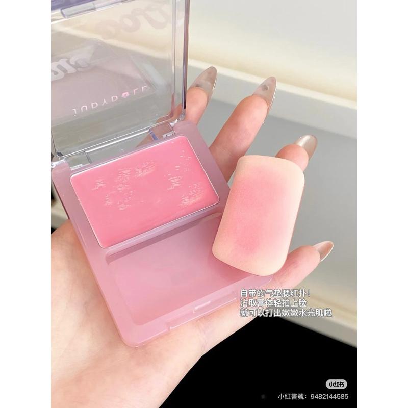 新品現貨｜𝙅𝙪𝙙𝙮𝙙𝙤𝙡𝙡橘朵水光腮紅膏🌷🫧輕鬆拿捏韓系嫩妹妝😍-細節圖9