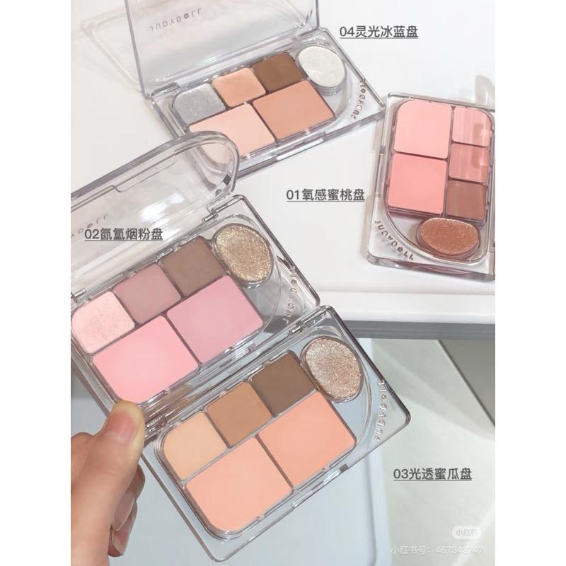 新品現貨｜𝙅𝙪𝙙𝙮𝙙𝙤𝙡𝙡橘朵精巧六色眼影盤🥨淡顏系天花板😻-細節圖2