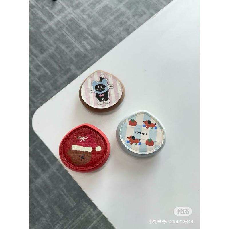 新品現貨｜送收納盒‪‪‪‪.ᐟ.ᐟ星兜乎乎溼用小狗棉花糖粉撲2入組🐕-細節圖2