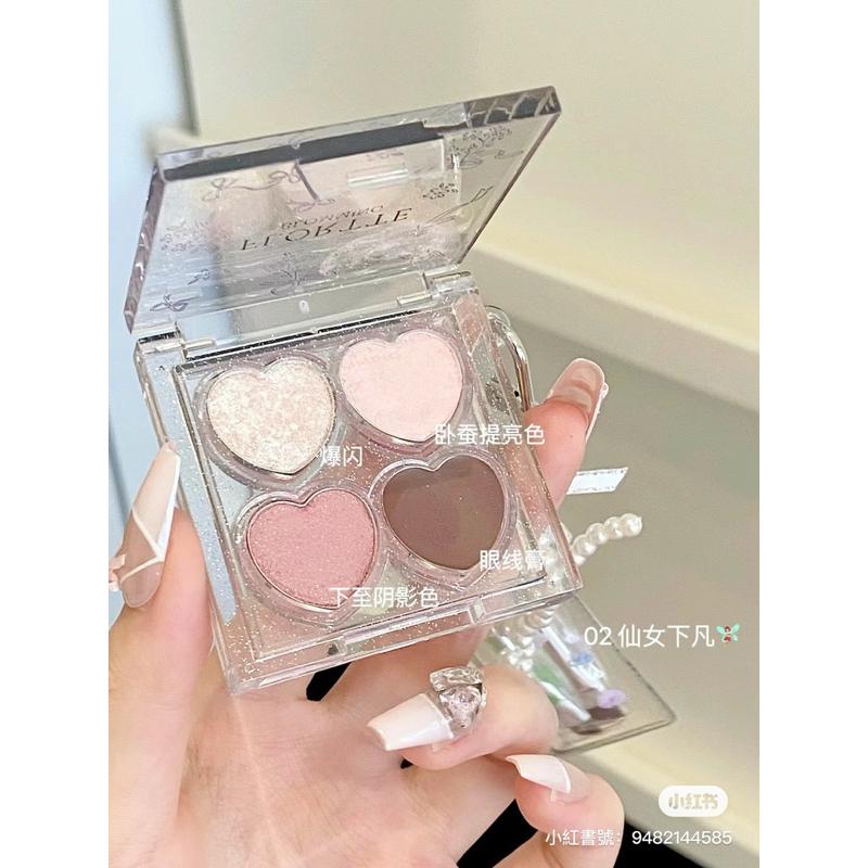 新品現貨｜𝙁𝙇𝙊𝙍𝙏𝙏𝙀 花洛莉亞自戀系列四色提亮臥蠶眼影多用盤🍑-細節圖8