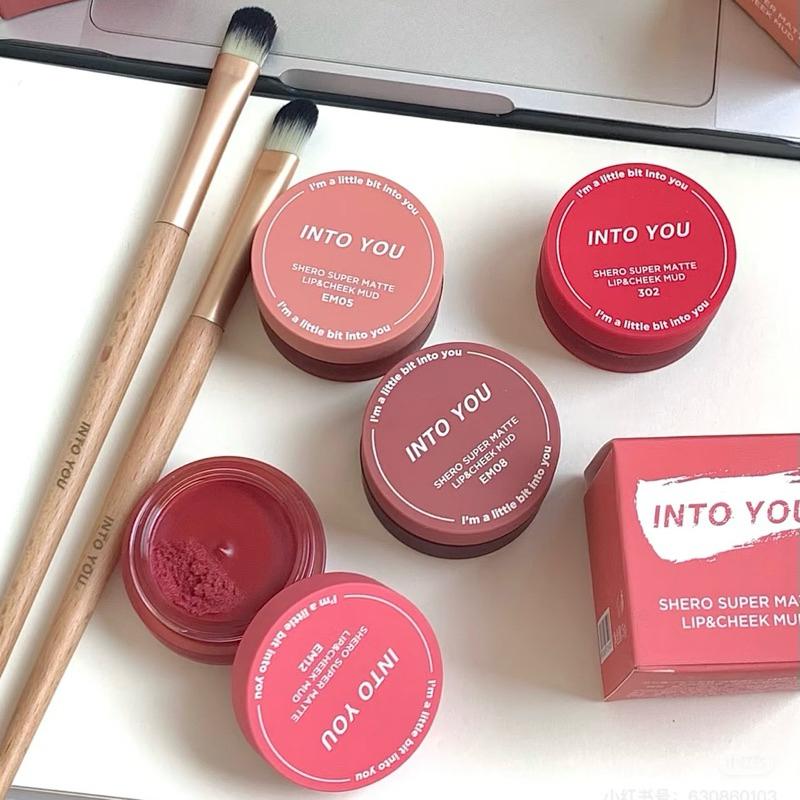 新品現貨｜官方授權🏆送品牌唇刷！𝙄𝙉𝙏𝙊 𝙔𝙊𝙐女主角唇頰兩用罐裝唇泥🌷-細節圖7