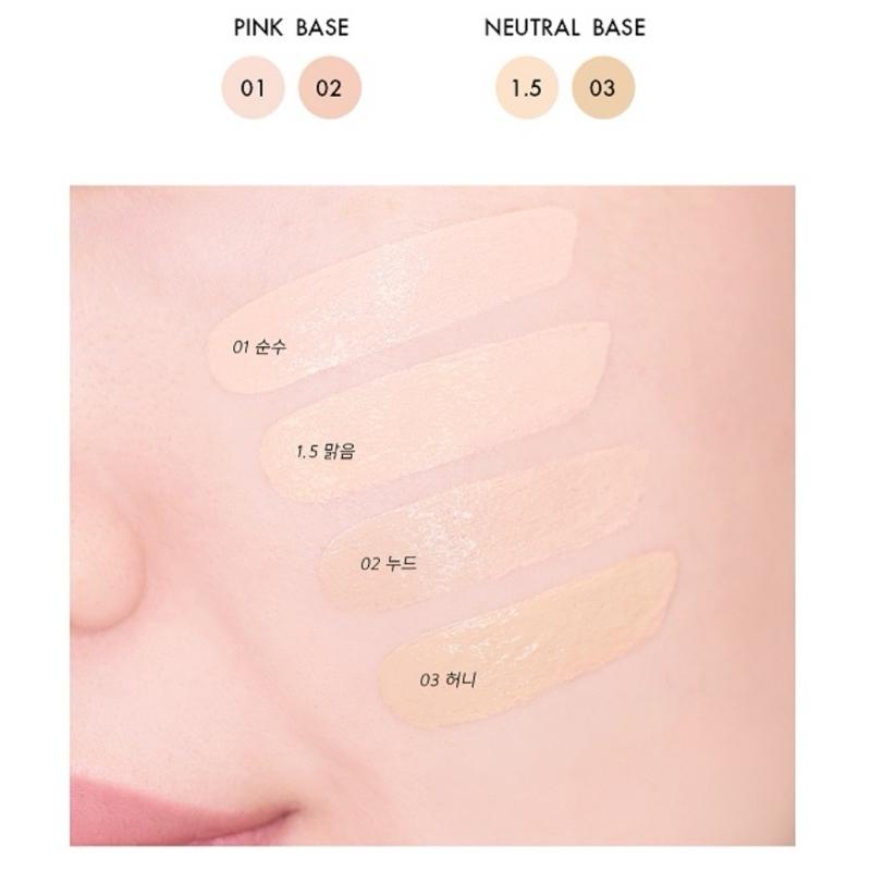 新品現貨｜張員瑛代言‪.ᐟ‪.ᐟ 𝘼𝙈𝙐𝙎𝙀 果凍潤澤氣墊粉餅🤍-細節圖2