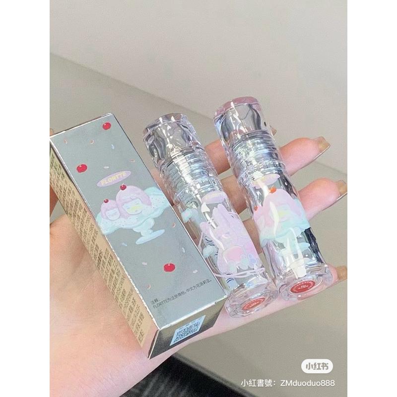 新品現貨｜𝙁𝙇𝙊𝙍𝙏𝙏𝙀 花洛莉亞唇漆🤍鏡面水光唇釉🎀自帶口紅雨衣成膜不沾杯‪.ᐟ‪.ᐟ-細節圖4