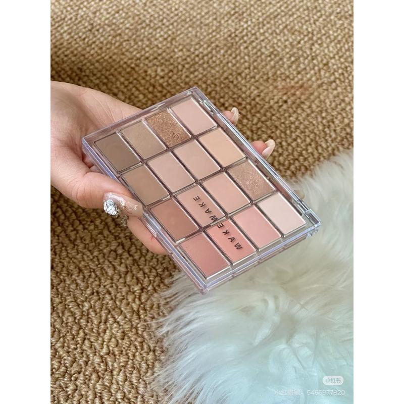 新品現貨｜𝙒𝘼𝙆𝙀𝙈𝘼𝙆𝙀多功能16色眼影盤🐰一盤多用！-細節圖2