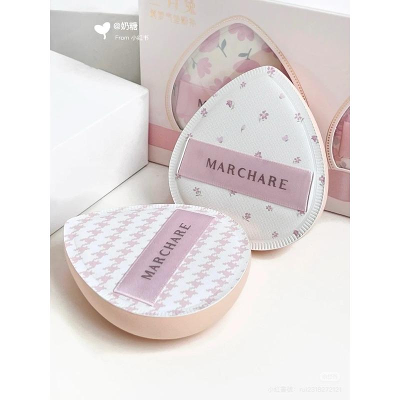 新品現貨｜𝙈𝘼𝙍𝘾𝙃𝘼𝙍𝙀 三月兔拍立得粉撲2入組🤍棉花糖粉撲🌷-細節圖2