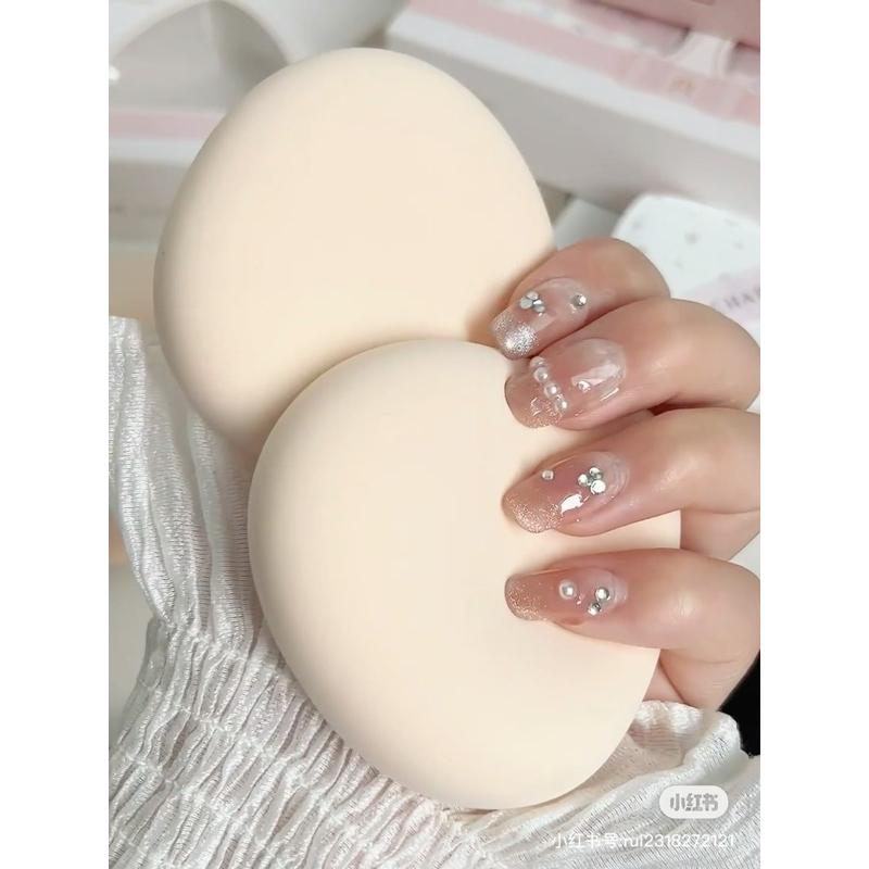 新品現貨｜𝙈𝘼𝙍𝘾𝙃𝘼𝙍𝙀 三月兔拍立得粉撲2入組🤍棉花糖粉撲🌷-細節圖4