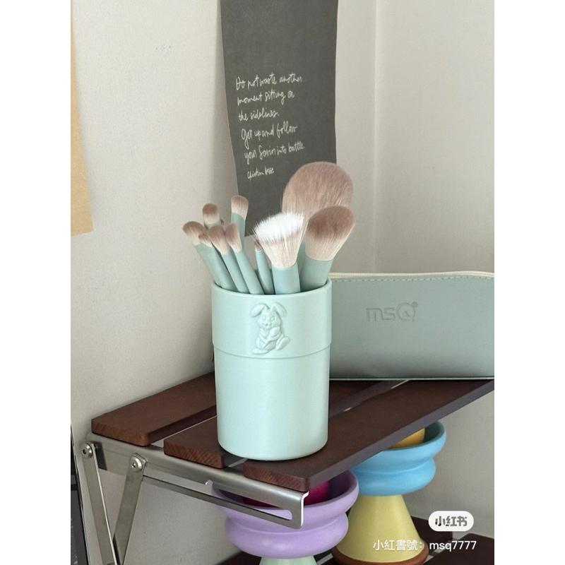 新品現貨｜超美化妝刷‪‪‪‪.ᐟ.ᐟ 𝙈𝙎𝙌 魅絲蔻11隻青雲化妝刷套刷☁️送收納包、收納桶💗-細節圖4