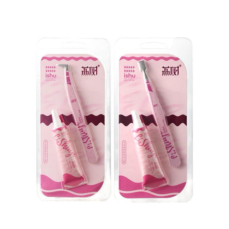 新品現貨｜𝙇𝙄𝙎𝙃𝙐 荔樹假睫毛鑷子/假睫毛膠水組合🧸-細節圖5