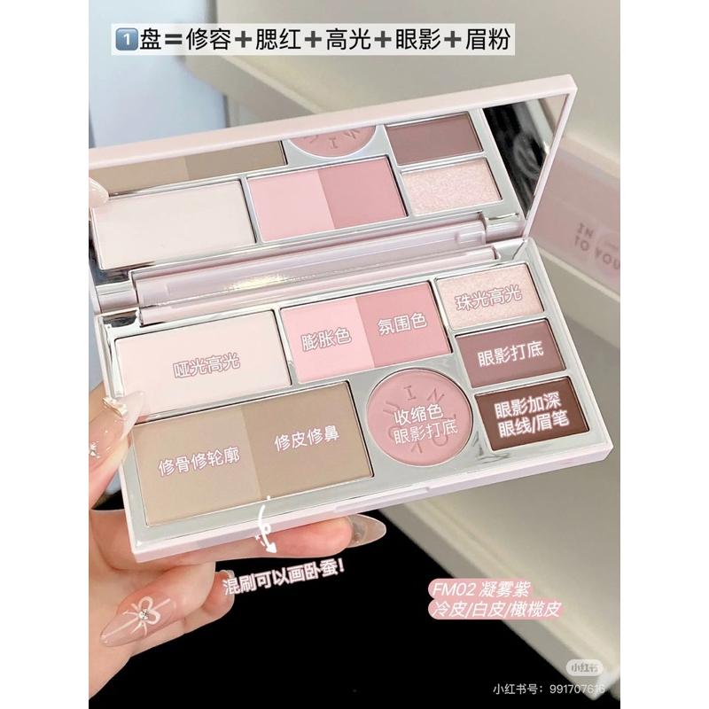 新品現貨｜官方授權🏆𝙄𝙉𝙏𝙊 𝙔𝙊𝙐面部綜合多功能盤💖一盤九色超方便😻-細節圖2