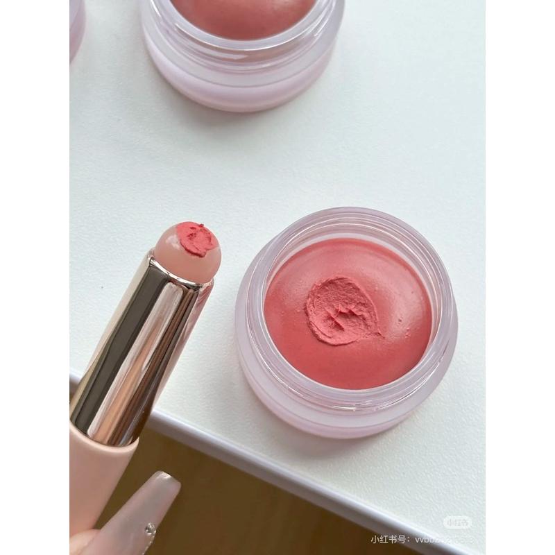 新品現貨｜送防塵蓋！圓頭硅膠木柄唇刷🤍超Q刷頭不吃妝😻美甲拍拍刷💅🏻-細節圖6