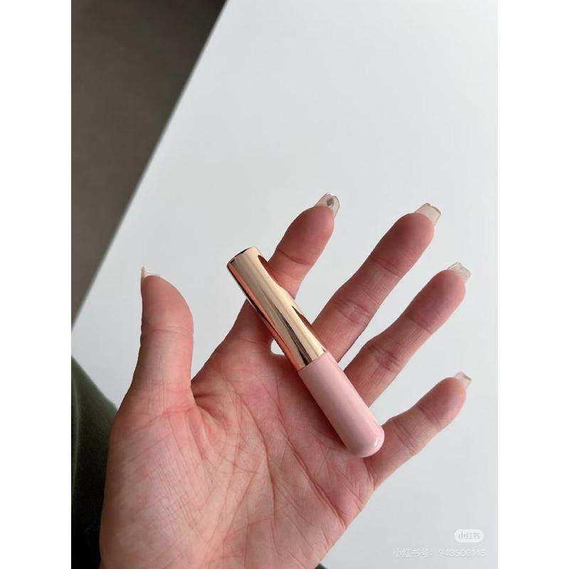 新品現貨｜送防塵蓋！圓頭硅膠木柄唇刷🤍超Q刷頭不吃妝😻美甲拍拍刷💅🏻-細節圖7