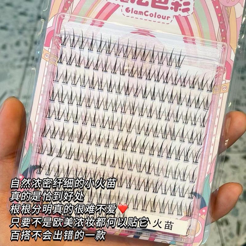 新品現貨｜魔法色彩小火苗黑梗假睫毛🎀超大容量！整整10排🤩-細節圖2