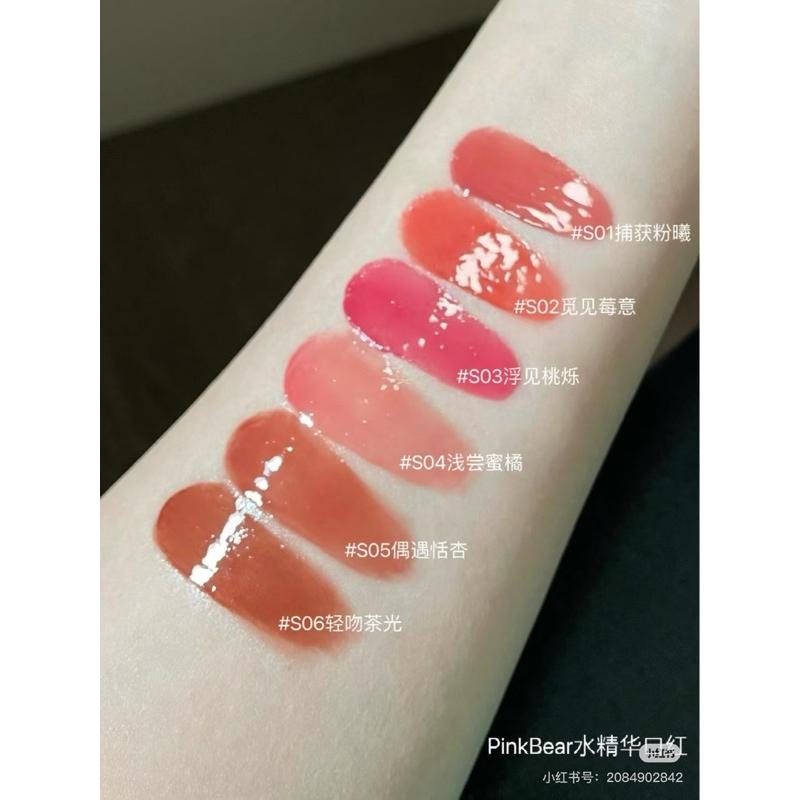 新品現貨｜官方授權🏆𝙋𝙞𝙣𝙠𝘽𝙚𝙖𝙧 皮可熊冰透糖光口紅🧊水精華口紅💄保濕不拔乾.ᐟ.ᐟ乾唇寶貝の救星✨-細節圖7