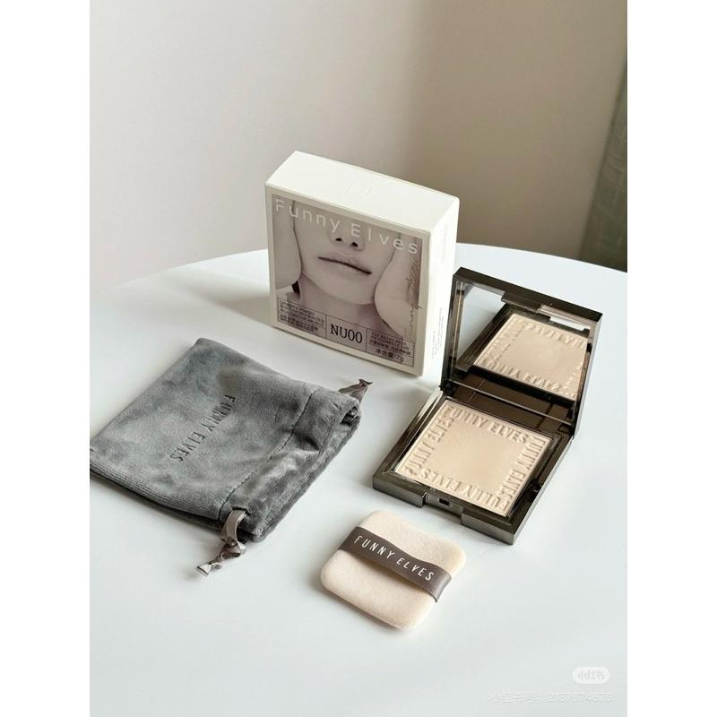 新品現貨｜𝙁𝙪𝙣𝙣𝙮 𝙀𝙡𝙫𝙚𝙨方里柔焦控油定妝蜜粉餅🤍專為亞洲人量身訂造的粉餅😻-細節圖8