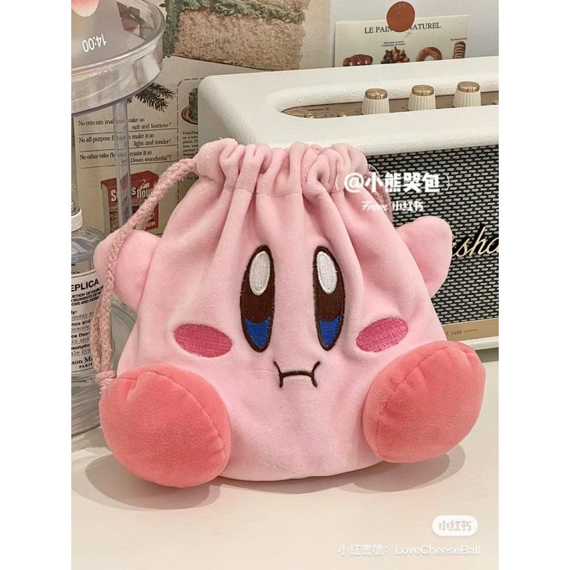 新品現貨｜星之卡比束口收納袋💫星之卡比化妝包🧸品質保證‪‪‪‪.ᐟ.ᐟ-細節圖2