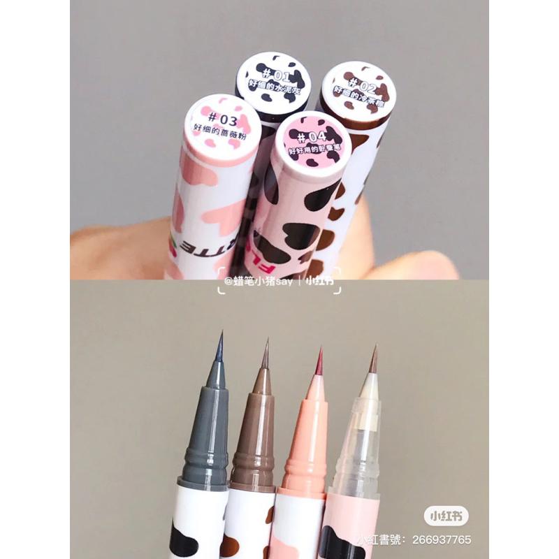 新品現貨｜𝙁𝙇𝙊𝙍𝙏𝙏𝙀 花洛莉亞好哇塞眼線筆臥蠶筆🐰新手必備の超絲滑眼線液筆⚡️-細節圖2