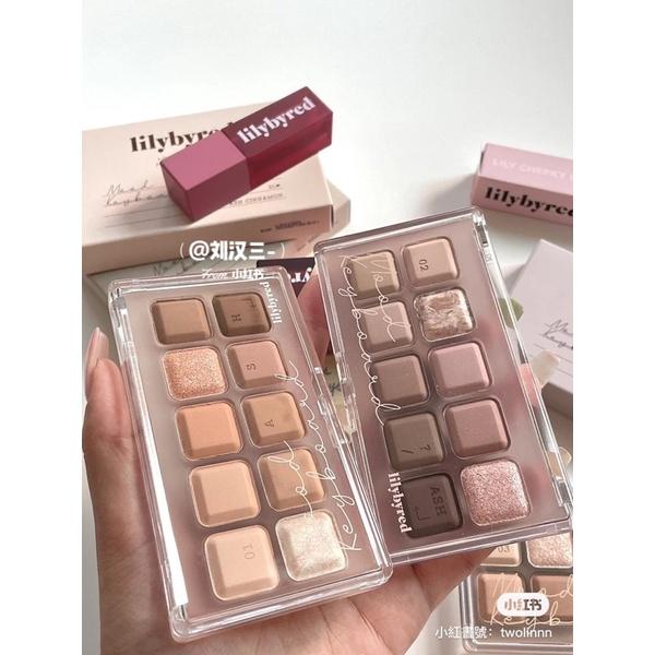 新品現貨｜𝙇𝙄𝙇𝙔𝘽𝙔𝙍𝙀𝘿 心情鍵盤十色眼影盤♥️-細節圖2