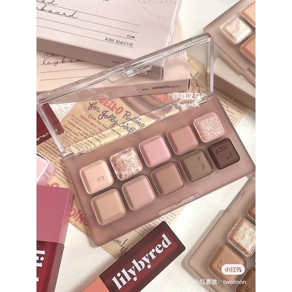 新品現貨｜𝙇𝙄𝙇𝙔𝘽𝙔𝙍𝙀𝘿 心情鍵盤十色眼影盤♥️-細節圖4