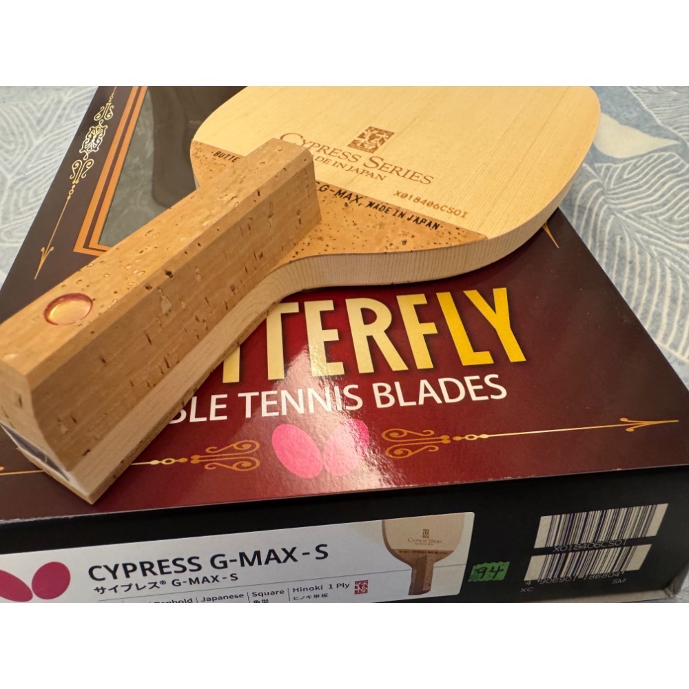 全新 Butterfly 蝴蝶牌 桌球拍 CYPRESS G-MAX gmax 公司貨 單檜-細節圖5
