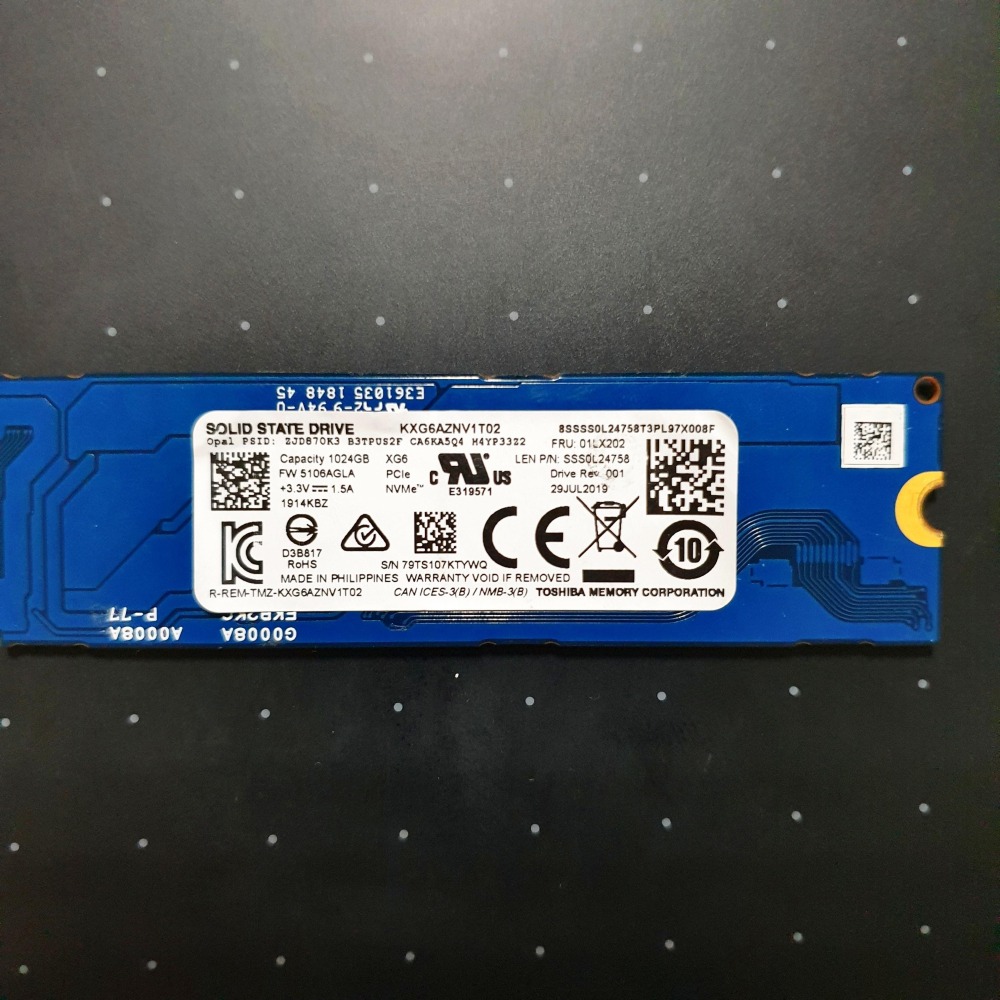 [M.2 SSD] 東芝 Toshiba XG6 1T KXG6AZNV1T02-細節圖2