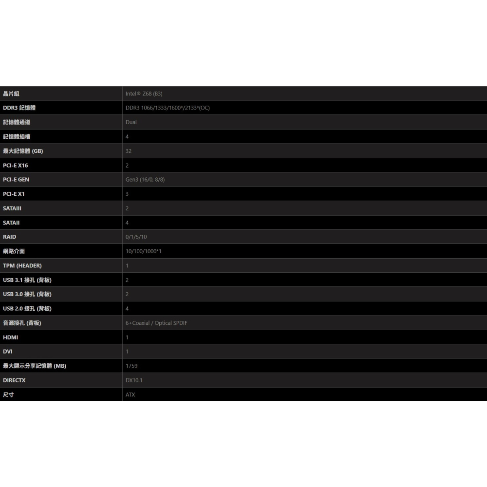[1155 Intel 二三代主板] MSI微星 Z68A-GD55（G3）-細節圖3