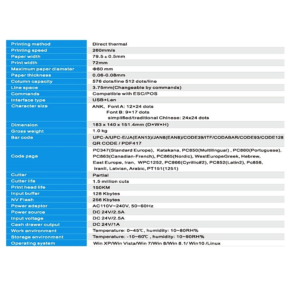 CPQ5PLUS 新款 58/80MM 兩用 熱感出單機【可印新式發票USB+LAN網路共享】CPQ3 TPQ10可通用-細節圖4