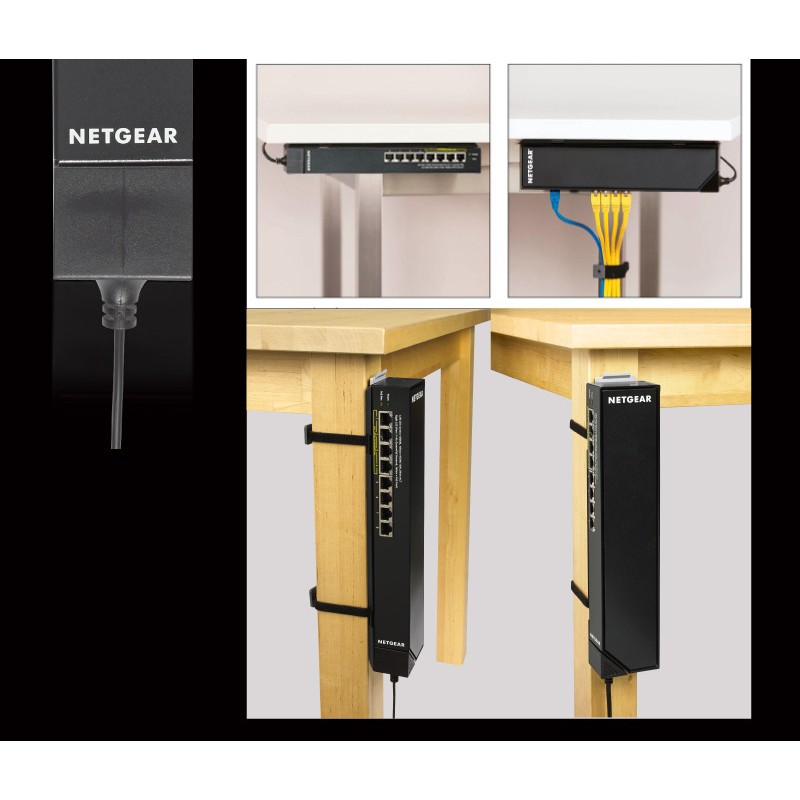 NETGEAR GSS108EPP 8埠- 4埠PoE GIGA 1000M 壁掛式集線器 Click Switch-細節圖4