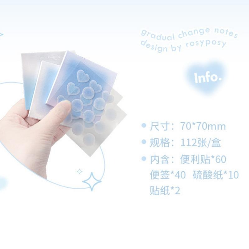 🔥【現貨】🦈Rosyposy多功能便條紙組 便條組 便利貼 便條 便利貼組 便利貼套組 手帳便條-細節圖2