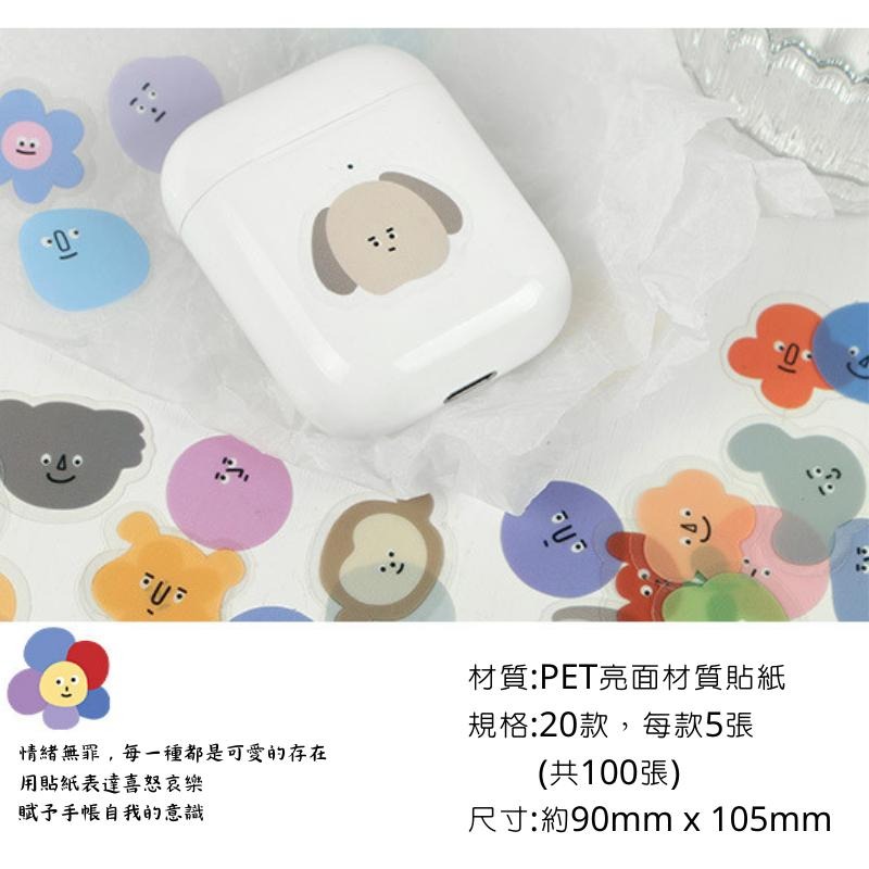 🔥【現貨】🦈Papermore情緒小怪獸 亮面貼紙 貼紙包 可愛貼紙 貼紙組 貼紙 亮面貼紙-細節圖2