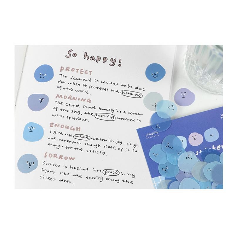 🔥【現貨】🦈Papermore情緒小怪獸 亮面貼紙 貼紙包 可愛貼紙 貼紙組 貼紙 亮面貼紙-細節圖7