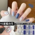 🔥【現貨】🦈美甲貼紙 美甲貼 14入 買三張贈送美甲工具包 指甲貼 美甲貼片 指甲貼片 假指甲 指甲貼紙-規格圖4