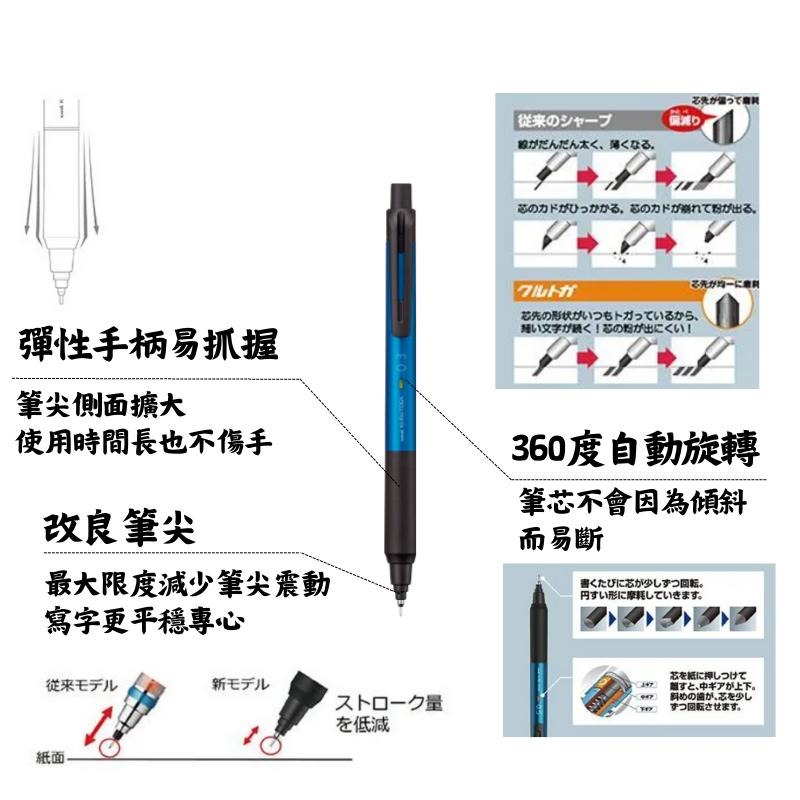 🔥【現貨】🦈日本三菱Uni KURUTOGA KS 0.3 0.5 自動鉛筆 新款 自動鉛筆 旋轉自動鉛筆-細節圖2