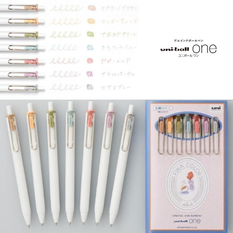🔥【現貨】🦈日本三菱 uni-ball ONE鋼珠筆 0.5mm 0.38mm fika color 限定色 七色限定款-細節圖2