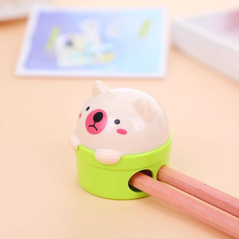 🔥 【現貨】🦈削鉛筆刀 削鉛筆機 卡通削鉛筆機 雙孔式 可愛卡通貓咪 雙孔 削筆器-細節圖4
