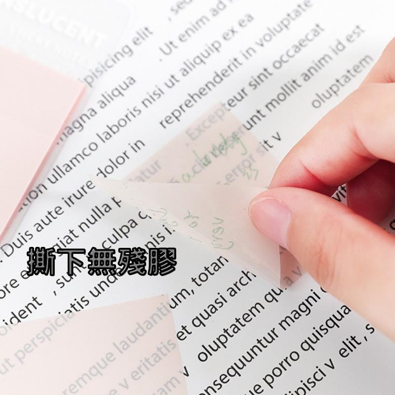 🔥【現貨】🦈Rosyposy透明便利貼 透明便條 便利貼 標籤紙 便條紙 透明便利貼-細節圖5